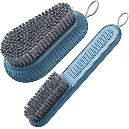 Selaurel Cleaning Brush Soft Bristle Brush Laundry Scrub Brush Clothes Underwear Shoes Scrubbing Brush, Easy to Grip Household Cleaning Brushes Tool for Countertops Bathtubs (Blue)