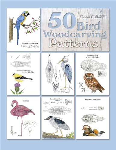 50 Bird Woodcarving Patterns