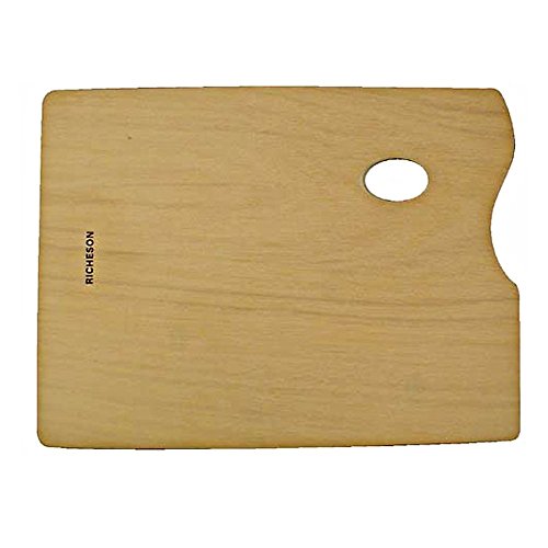 Jack Richeson 696026 Wooden Rectangular Palette, 12" x 16"