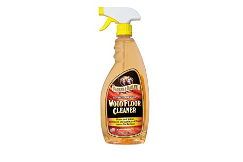 Parker & Bailey Wood Floor Cleaner – Use on Hardwood, Laminated or Faux Finished Floors. Shine Restorer Protector, Surface Cleaner Supplies Home Improvement, Natural Look, Cuts Grease 22 Oz