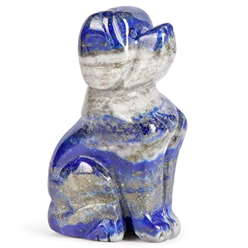 Artistone 2 Lapis Lazuli Dog Figurine