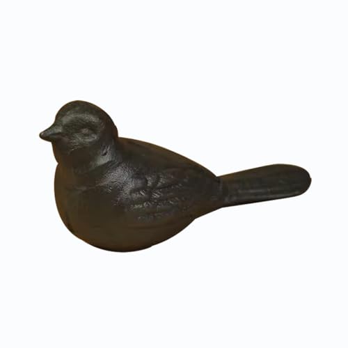 Cast Iron Bird Shaped Paperweight Door Stop - Unique Home Decor Accent Piece - Functional and Attractive Ornament for Office, Library, and Study Room