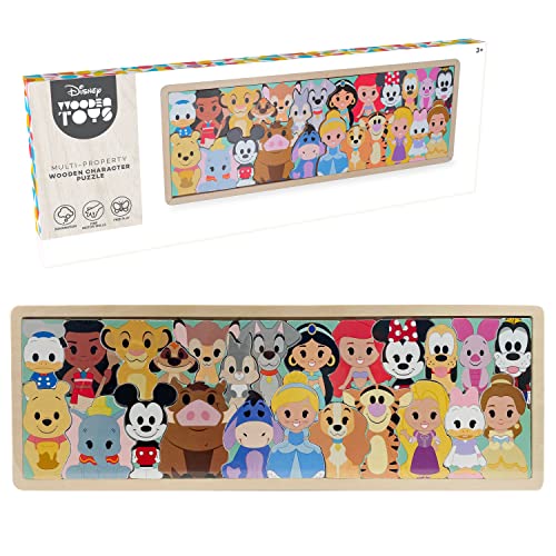 Disney Wooden Toys Character Puzzle, 25-Pieces, Officially Licensed Kids Toys for Ages 3 Up by Just Play