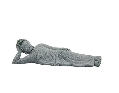 DMtse Buddha Reclining Meditating Carving Statue Figurines Sculpture Collectibles for Home Buddha Attractive & Serene Ornament