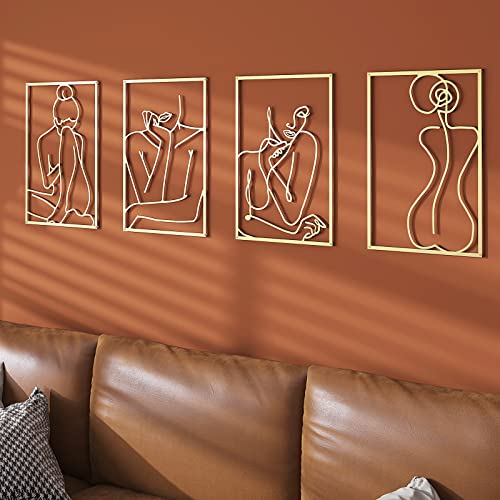 Gold Wall Decor Art Set