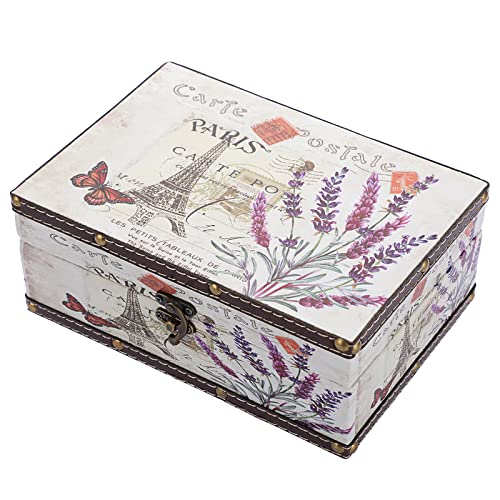 Hipiwe Vintage Wooden Chest Treasure Box