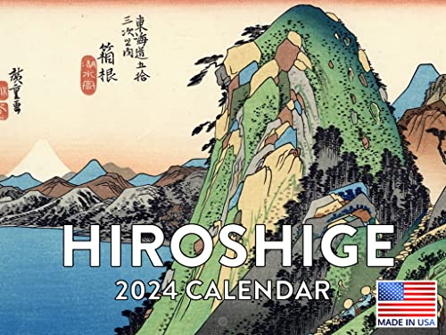 Hiroshige 2024 Wall Calendar Japanese Woodblock Asian Art Wood Block Print Calender Monthly 12 Month