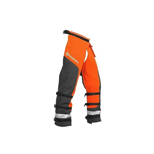 Husqvarna Technical Apron Wrap Chainsaw Chaps 36- to 38-Inch, Chainsaw Safety Equipment with 5 Layers, Adjustable Belt and Gear Pocket, Orange