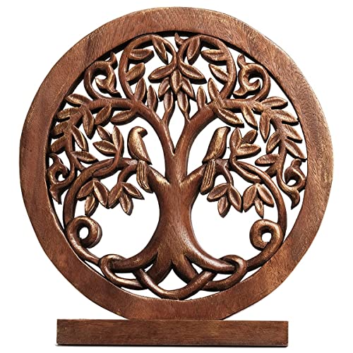 Living Room Decor: Handcrafted Tree of Life Centerpiece - Christmas, Bedroom, Indoor Coffee Table, House, Dining Room, Farmhouse & Kitchen Decor, Housewarming Gifts and Accessories - Solid Wood