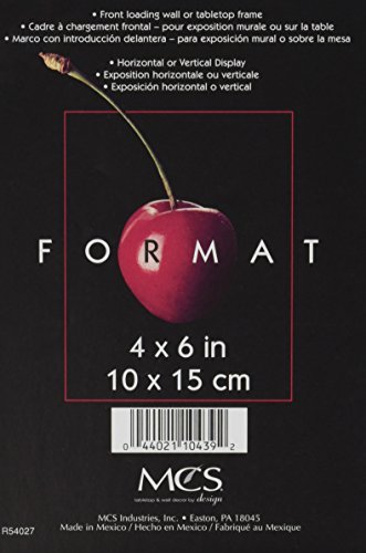 MCS 4x6 Inch Format Frame, Black (10439)