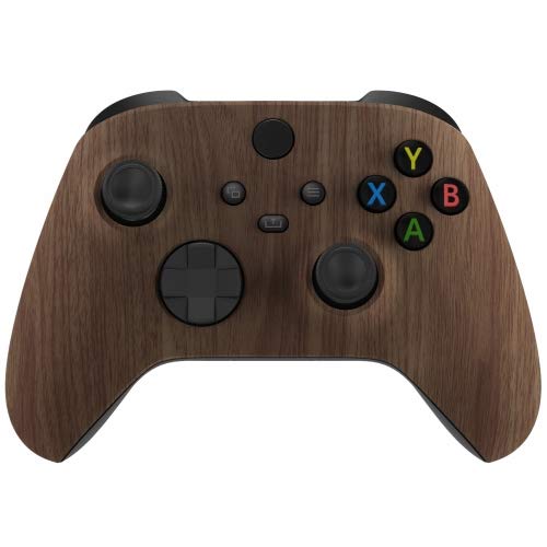 MODDEDZONE Custom Wireless UNMODDED Controller for Xbox One S/X and PC with Exclusive and Unique Designs - The Perfect Gaming Gift for Enthusiasts, Expertly Crafted in the USA - Soft Touch Wooden Grain