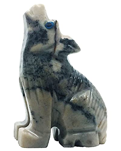 Nelson Creations Wolf Soapstone Charm Figurine