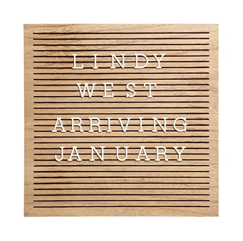 Introducing the Pearhead Wooden Letterboard: The Perfect Home Décor & Baby Announcement Prop