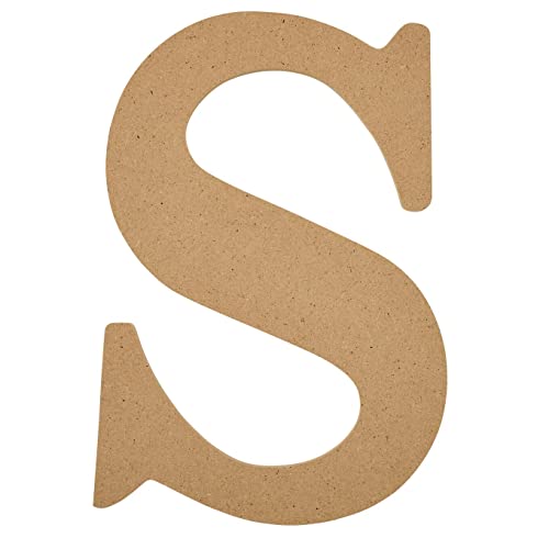 Plaid Wood Unfinished Letter, 8" Wooden Surface Perfect for DIY Arts and Crafts Projects, 63598, 8 inch