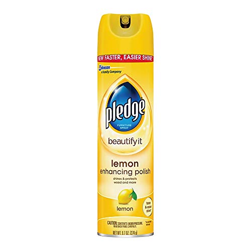 Pledge Expert Care Wood Polish Spray, Shines and Protects, Removes Fingerprints, Lemon, 9.7 oz (Pack of 1)