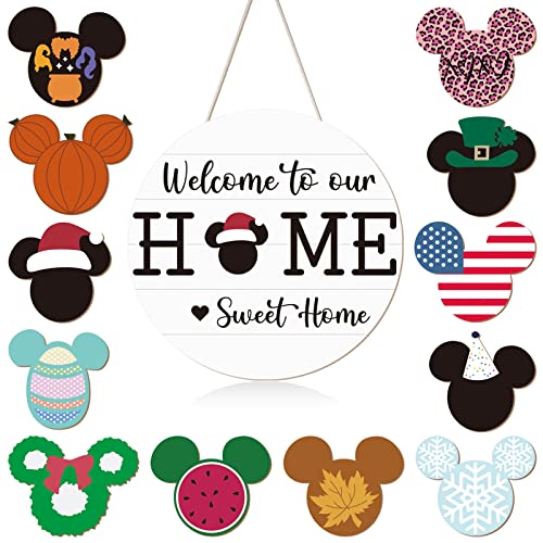 Qweryboo Christmas Mouse Welcome Sign