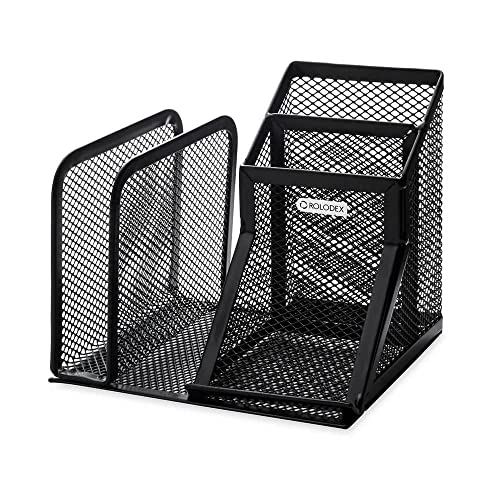 Rolodex Mesh Collection Desk Organizer, Black (22171)