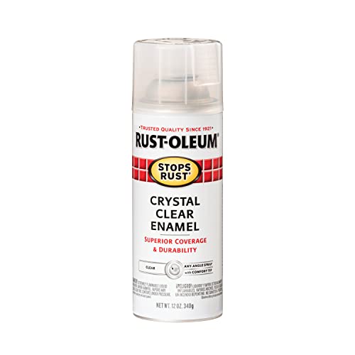 Rust-Oleum 7701830 Stops Rust Spray Paint, 12 oz, Gloss Crystal Clear