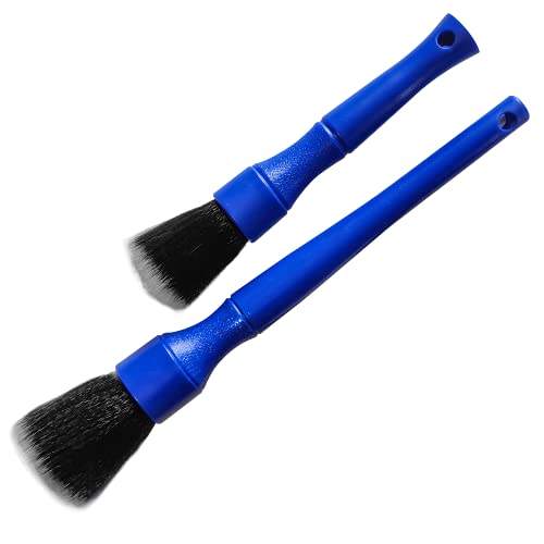VIKING Multi-Purpose Car Detail Brushes, 2 Head Sizes with Super-Soft Bristles for Interior and Exterior Detailing, 2 Pack